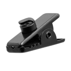 N-ear: Black Metal Covert Earpiece Clip W. Cable Guide